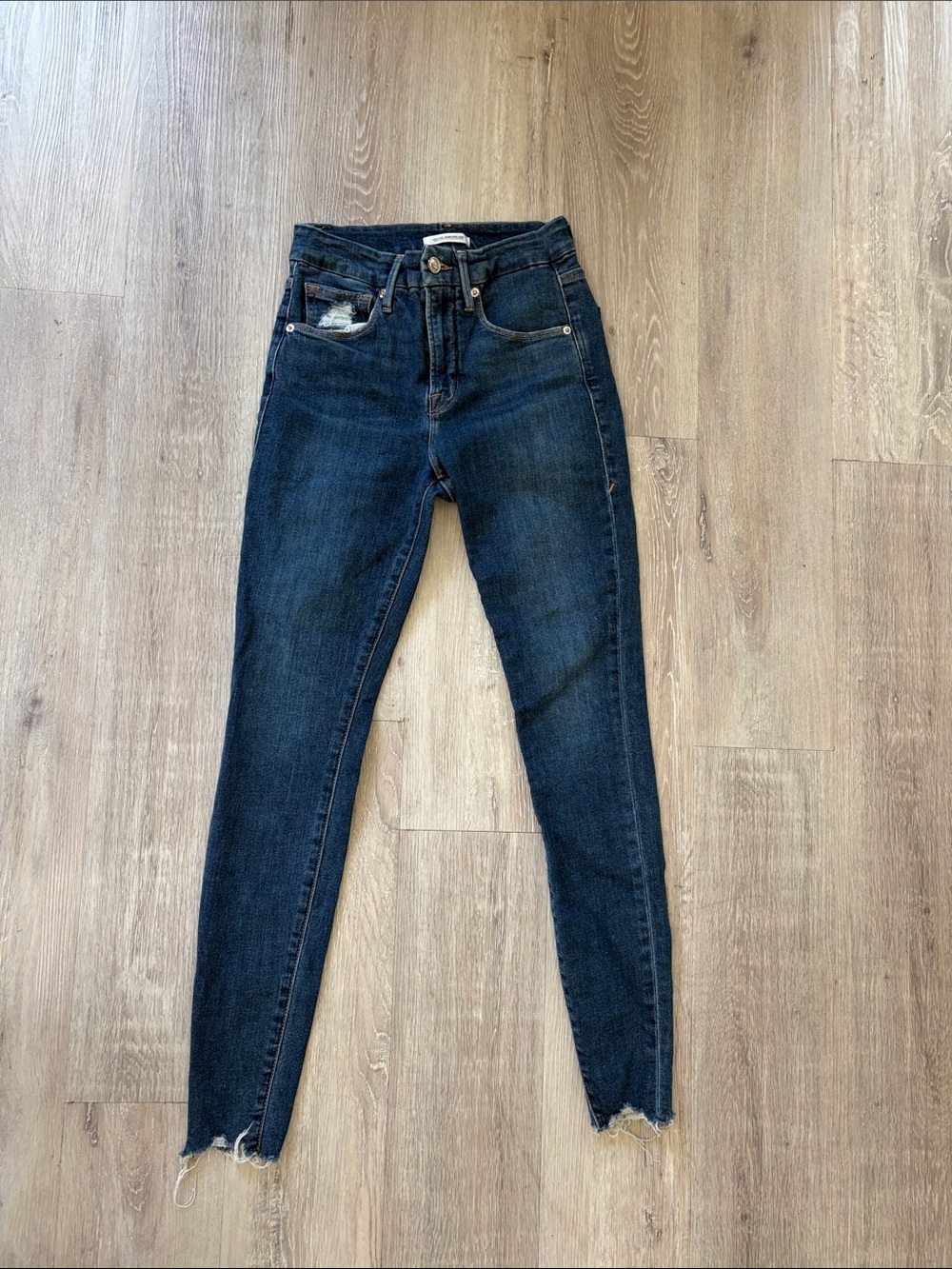 Good American Dark Indigo High-Rise Skinny Jeans